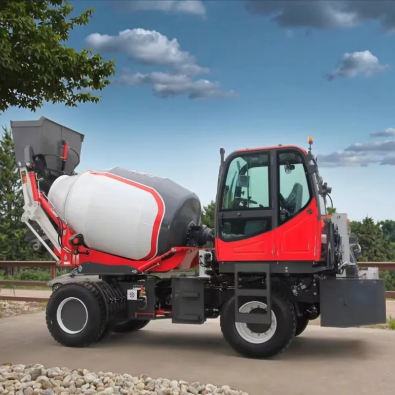YG High Quality Self-Loading Articulated Concrete Mixer Truck for Steep Rugged Terrains Swappable Engine for Construction Farm