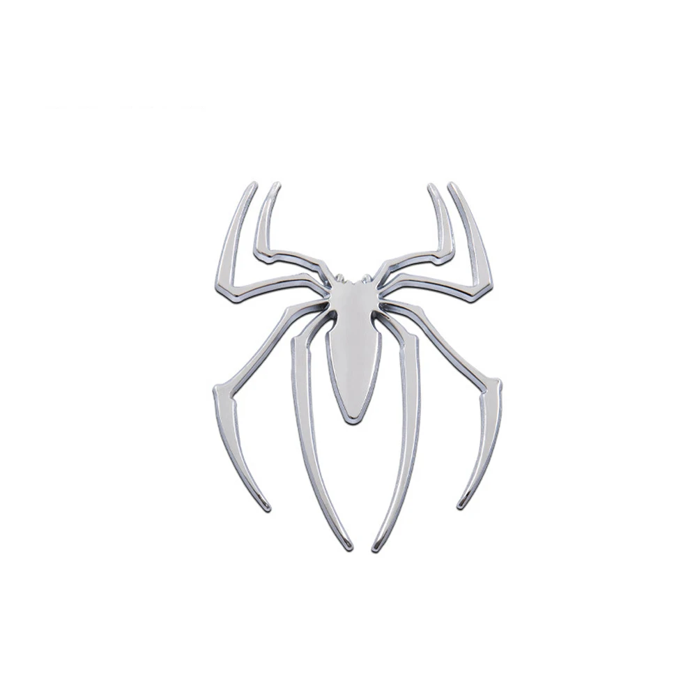 Universal 3D Metal Car Stickers Spider Car Logo Chrome Badge Auto Emblem Decal Car Styling Decoration Auto Exterior Accessories