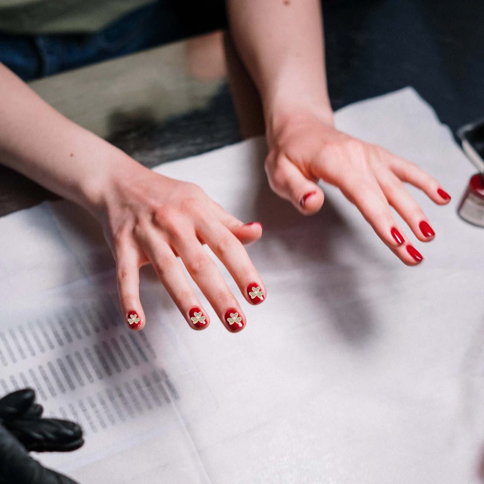 

20Pcs Rhinestone Pearl Bow Nail Decorations Creative 3D Manicure Charms DIY Nail Art Accessories Natural Fake Nails