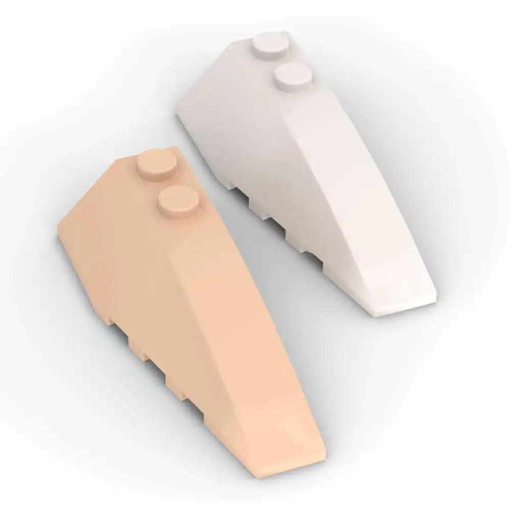 

MOC 10 шт. 41747 угловая пластина, кирпичный клин 6x2, правый классический адаптивный строительный блок, игрушки для взрослых и мальчиков, подарки на особый день