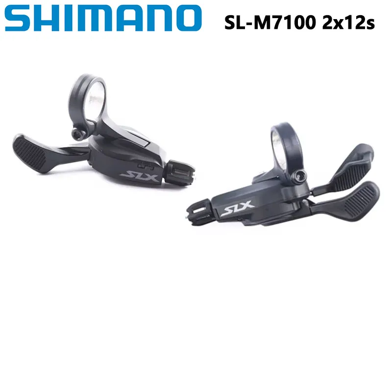 SHIMANO DEORE SLX XT M6100 M7100 M8100 2x12s Dźwignia zmiany biegów Jedna para MTB Rower Kolarski Dźwignia zmiany biegów 12 prędkości Oryginalna