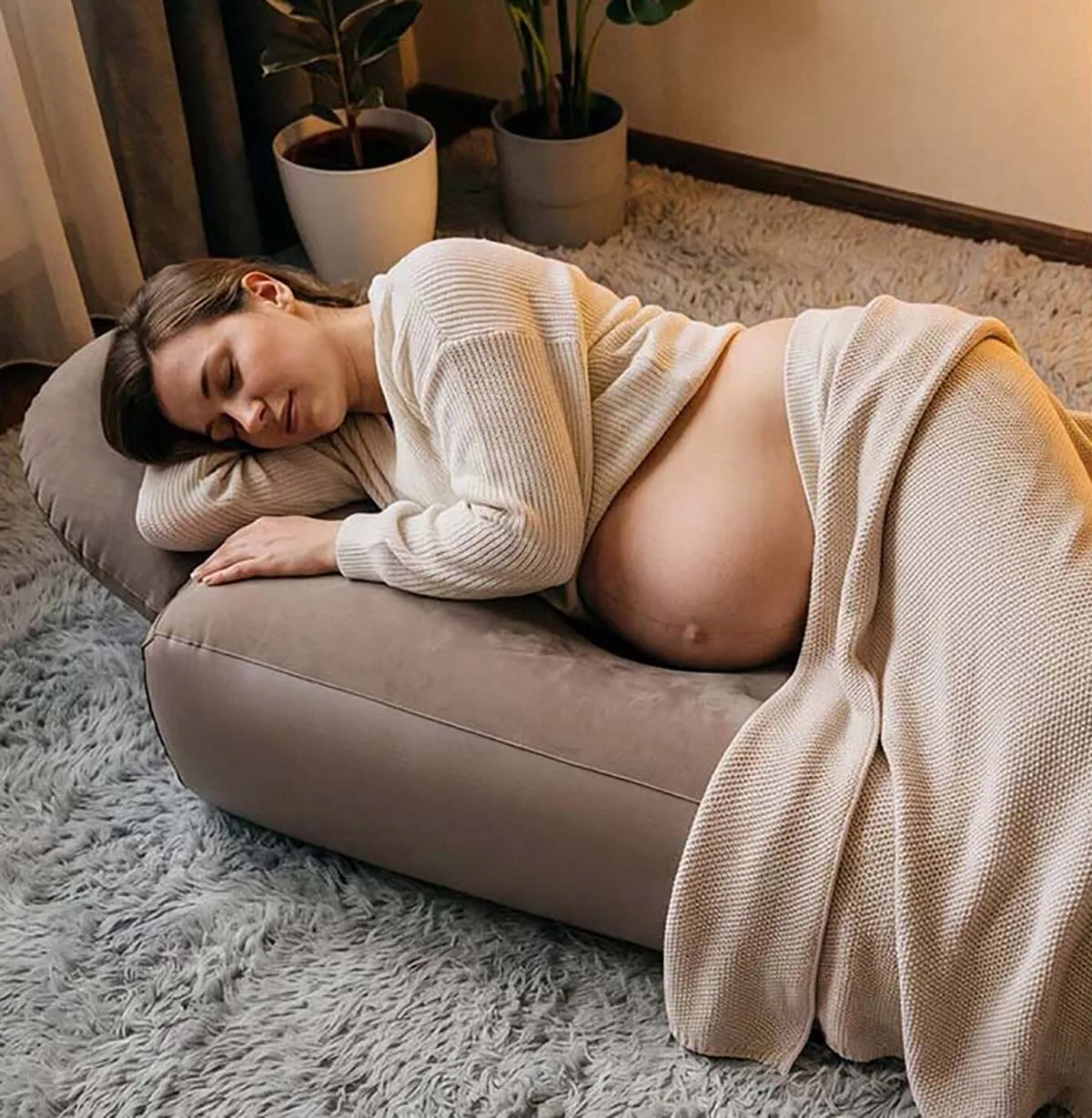 Inflatable Pregnancy Pillow Yoga Mat For Pregnant Women Inflatable Mat Mattress Pregnancy Maternity Body Bed Pillow Sleeping Mat - view 3