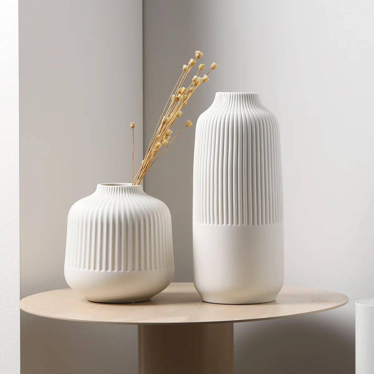 

Minimalist Boho Handmade Custom Nordic Creative Modern Porcelain Ceramic Vase for Interior Decorations