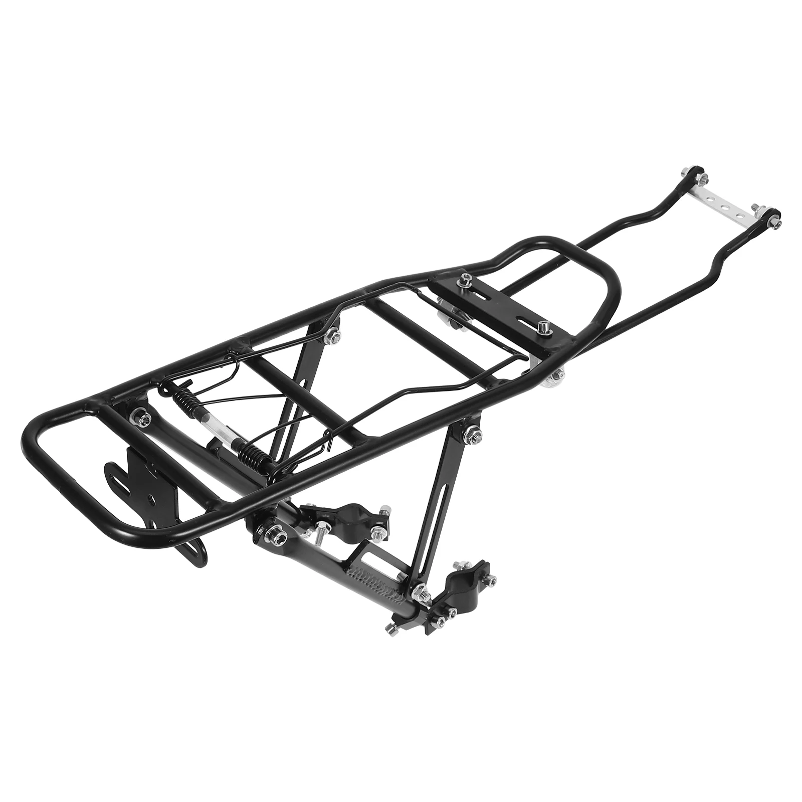 1pc Aluminum Alloy Bike Rear Rack Lightweight Folding Bike Carrier Durable Wear-Resistant Cargo Rack For Daily Use Bicycles