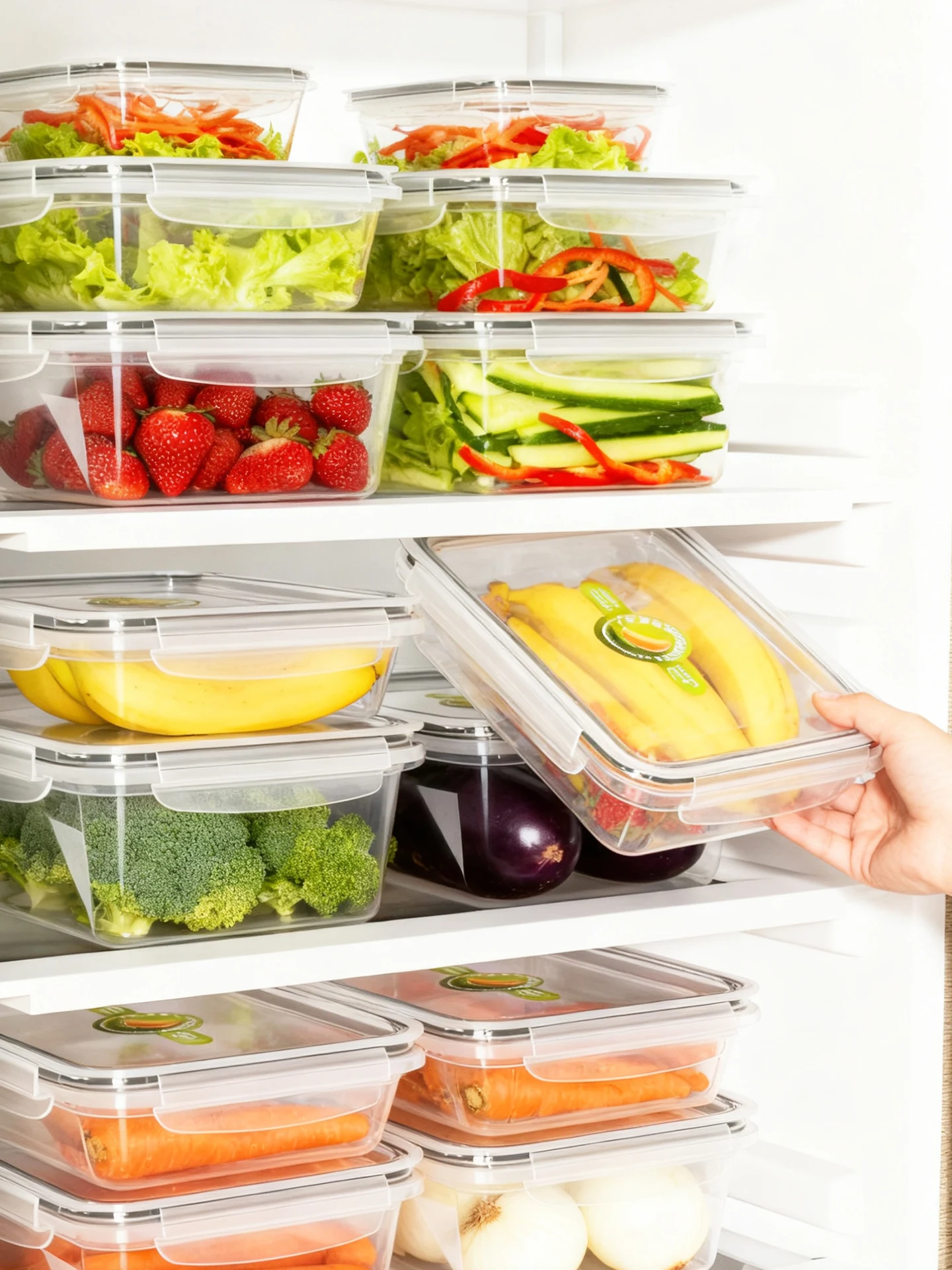 

Пластиковый прямоугольный контейнер для хранения продуктов, ланч-бокс для кухни, контейнер для фруктов, пригодный для микроволновой печи, для домашнего использования