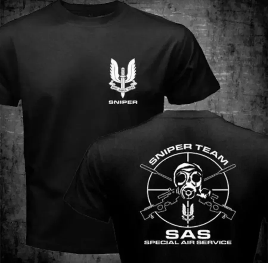Man Jersey Crew Neck T-Shirt Sas Snipers Team Secret Service Brand 2019 Male Short Sleeve Designs Best Selling Men Cool T Shirts