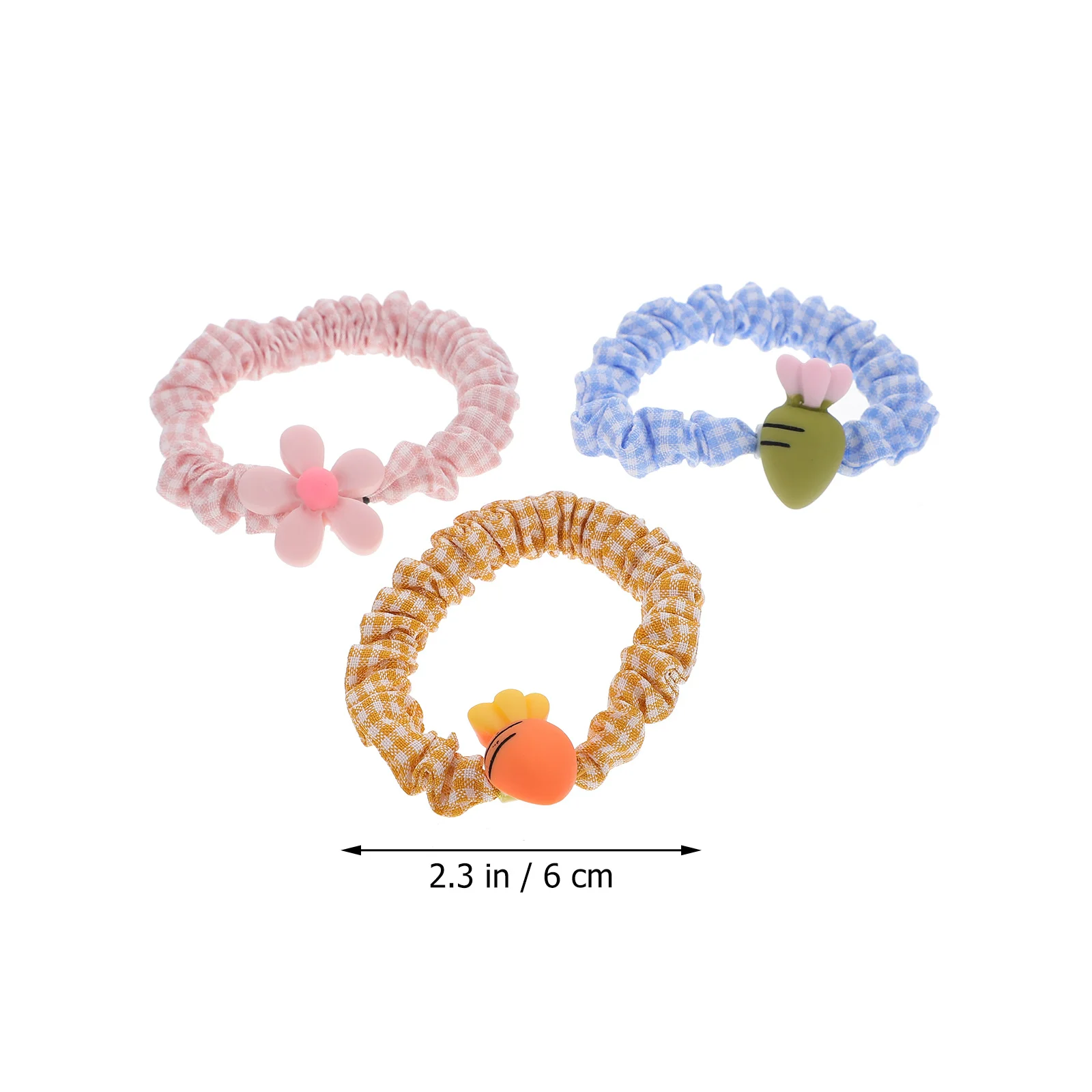 

10pcs Elastic Hair Ties For Kids Girls Hair Scrunchies Ropes Accessories Ponytail Holders Flexible Washable Daily Party Use