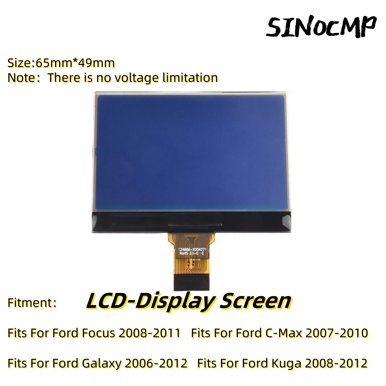 

1 Pc LCD-Display Screen For Ford Focus C-Max Galaxy Kuga Instrument Cluster Dashboard Interior Parts Gauge Sets & Dash Panels