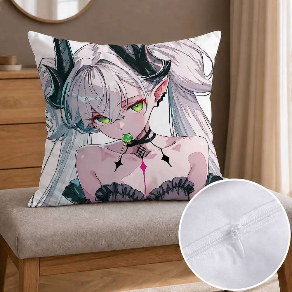 Lilith Fate Grand Order FGO Double-sided Printed Square Decorative Cushion Cover for Sofa Living Room Home Decor