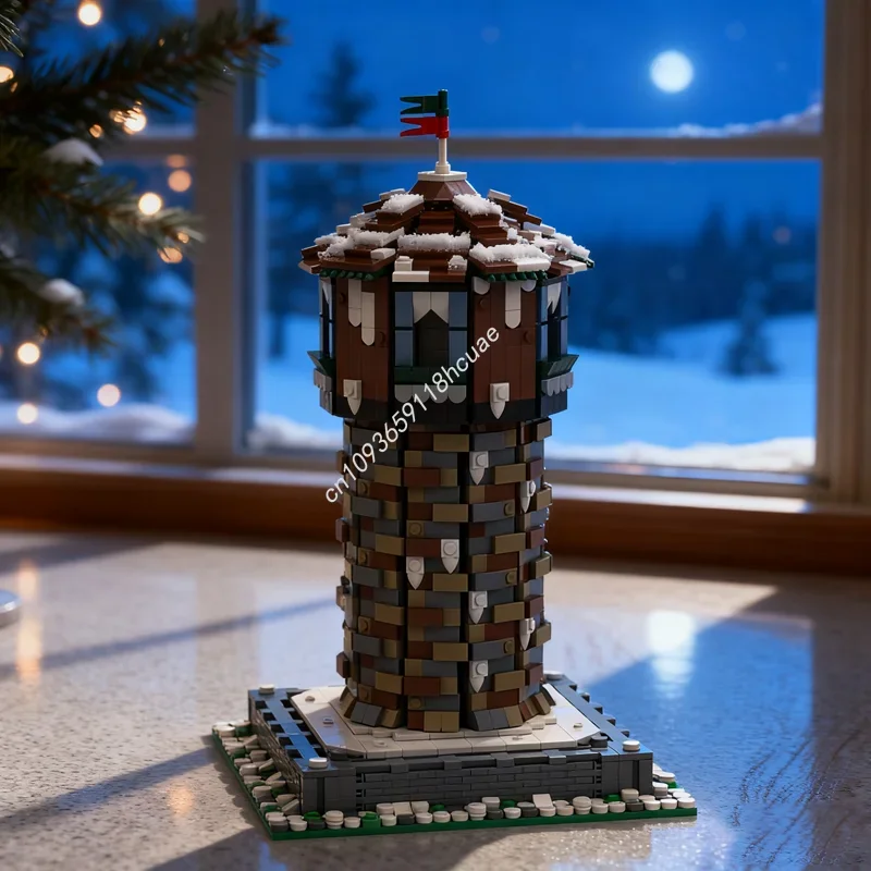 

2281pcs MOC Old Snowy Tower Castleed Model Building Blocks Festival Gift Architecture Toys DIY Idea Education Birthday