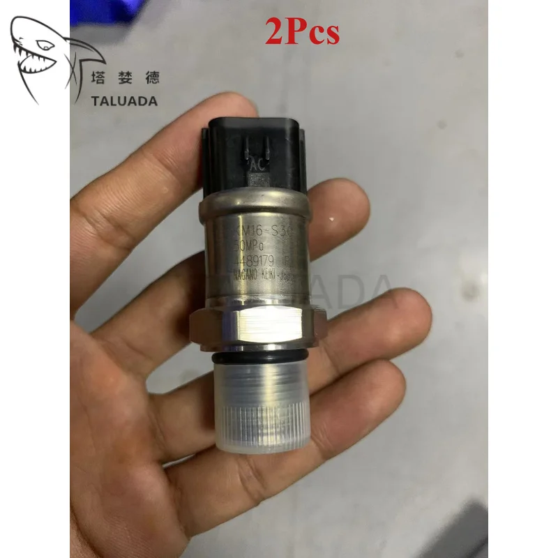 2PCS 4489179 For Hitachi Ex120-2 Ex123-3 Ex200 Ex220 Ex60 EX100-3 EX200-3 EX200LC-3 EX200H-3 EX300-3 Pressure Sensor Excavator