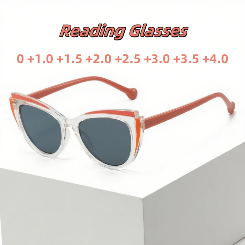 

Fashion Cat Eye TR90 Reading Glasses Ultra Light Neutral Anti Blue Light and Anti Ultraviolet Glasses Stylish Women Eyewear