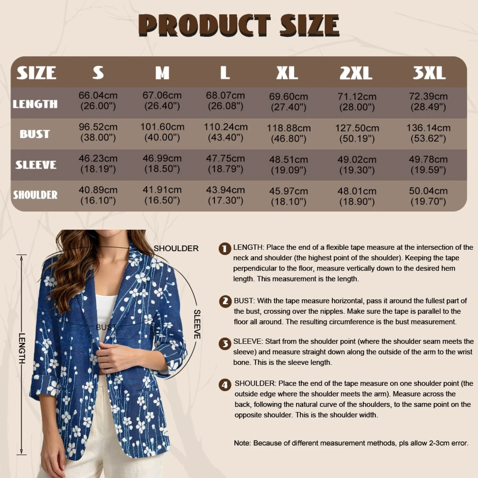 PENSTROLL Blue White Floral Casual Beach Top for Women Linen Like Layering Top Beach Coverups view 6