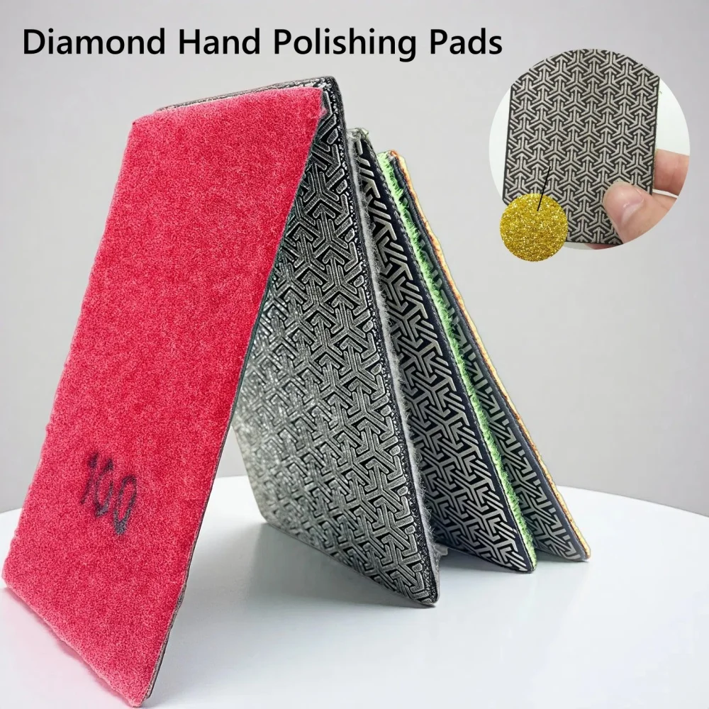 

5 шт. алмазная гальваническая абразивная шлифовальная бумага, полировальные подушечки для гранита, мрамора, стекла, керамики, алмазный инструмент, зернистость 60-400 #