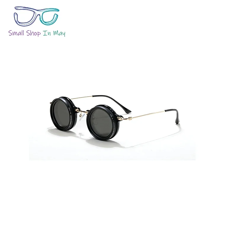 Pure Handmade Adjustable ND Filter Sunglasses Men Punk Trend Tech Sense Personality Women's Mountaineering Polarizing Sunglasses