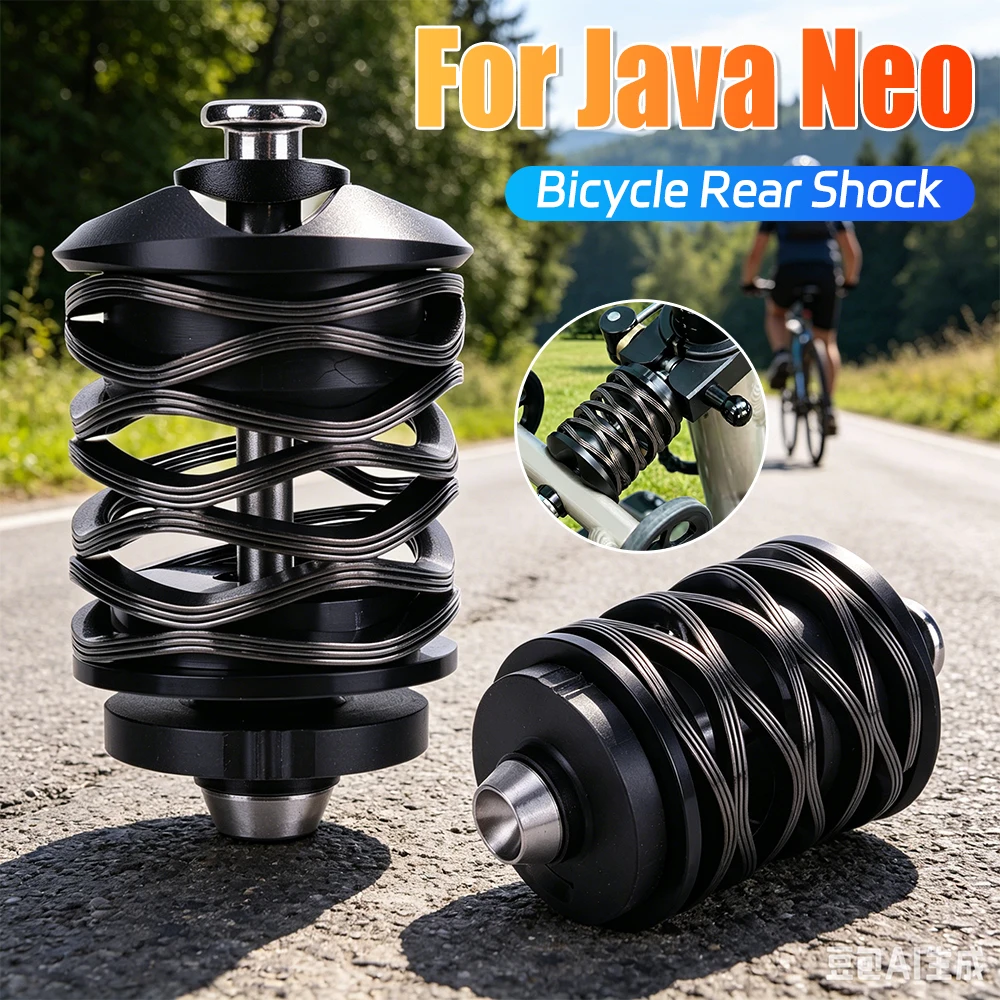 

For Java Neo Bike Suspension Block Wear Resist Bicycle Shock Absorber Wave Spring Rear Shock Suspension Shox for Folding Bikes