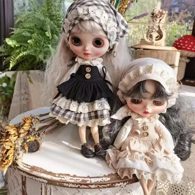 مجموعة Vintage Mori Rustic مجموعة إكسسوارات دمى لطيفة وأنيقة لـ Blythe وOB22 وOB24