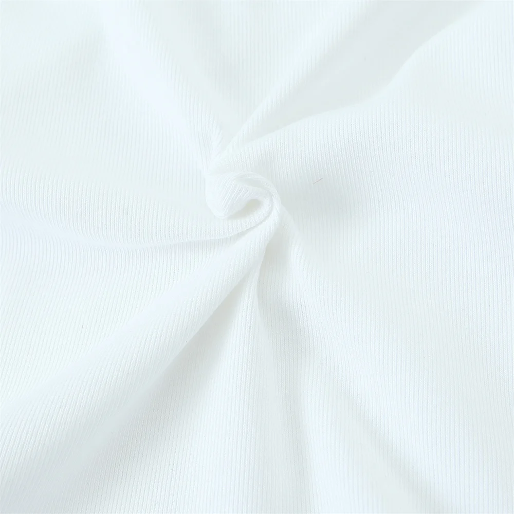 Taop&Za 2024 Spring Square Neck White Short Spliced Short Skirt Style Hem Long sleeved Top for Women
