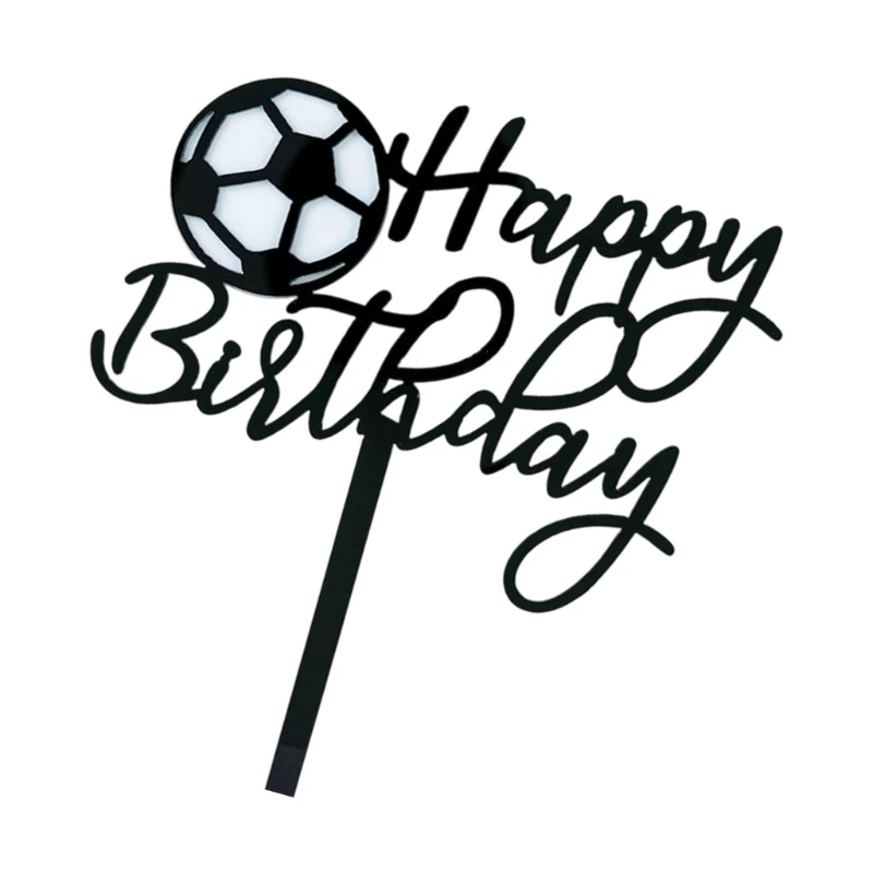 زينة فريدة لكعكة كرة القدم للأولاد بحجم 10 سم مثالية لتعزيز موضوعات الحفلات والجاذبية البصرية