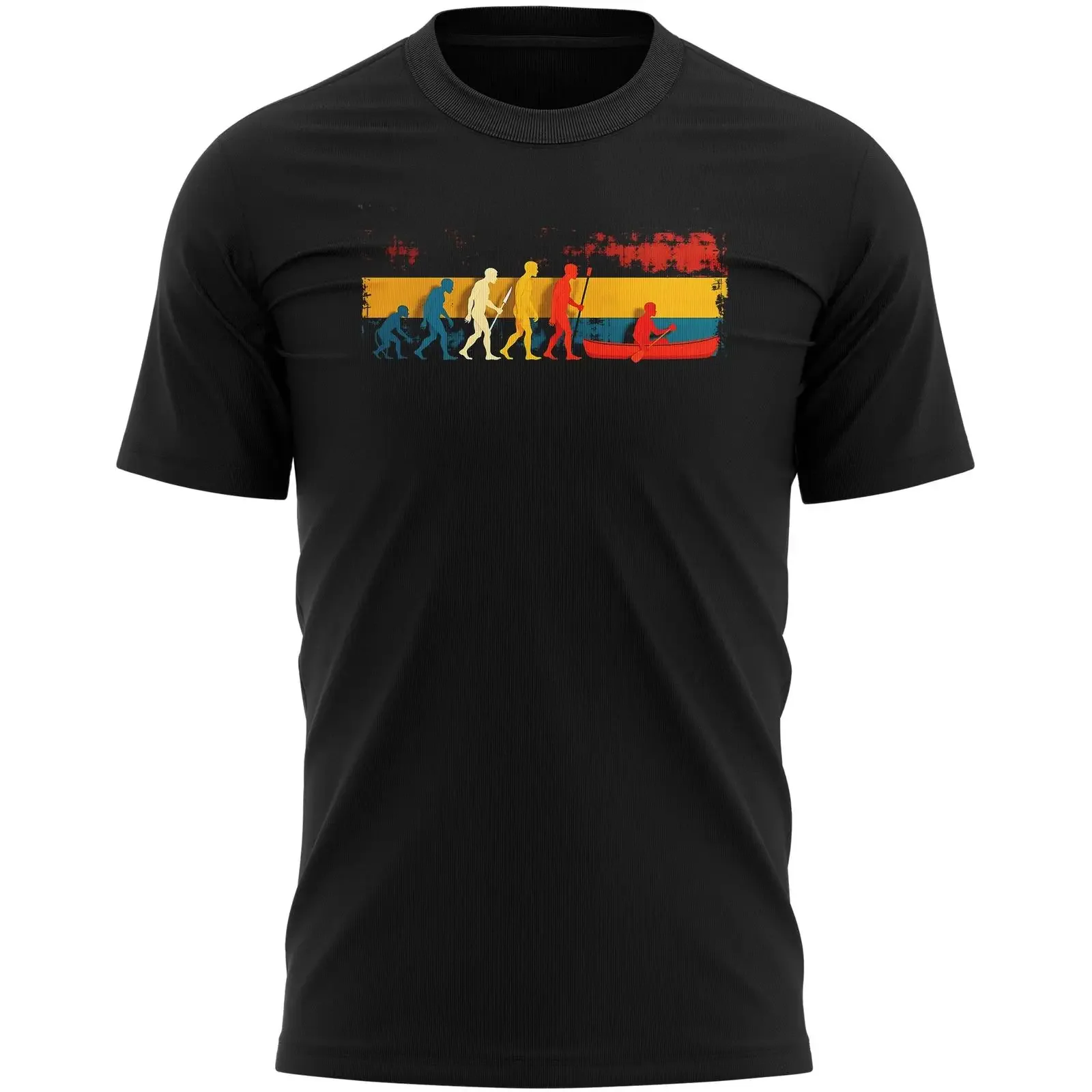 T-shirt canoë amusant : Étapes de l'évolution d'un canoëiste pour les amateurs de canoë, vintage, délavé, homme, streetwear doux et élégant