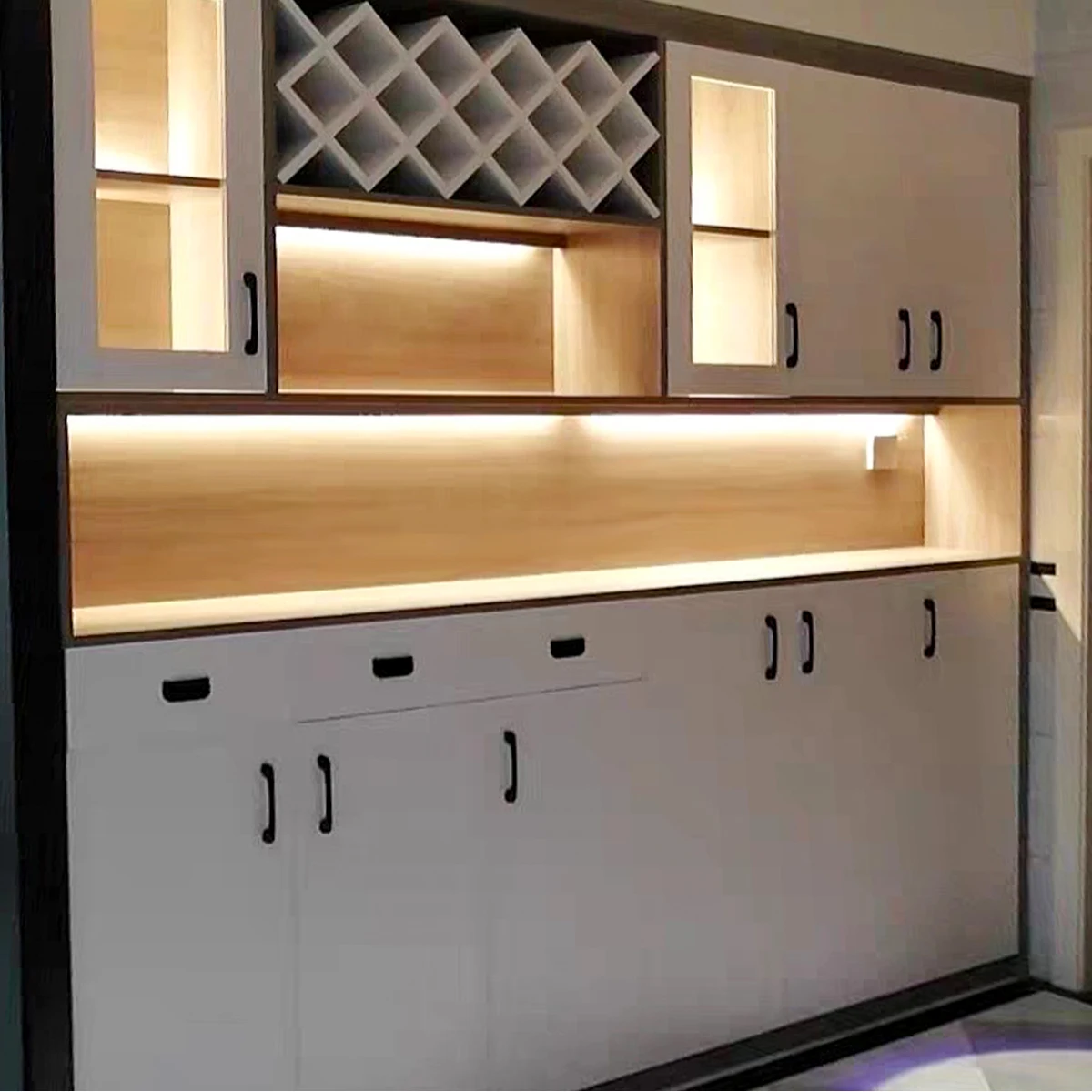 Hand Sweep Switch LED Under Cabinet Light for Kitchen Lamp Aluminum Night Light Home Wardrobe Cupboard Backlight Decor Lighting