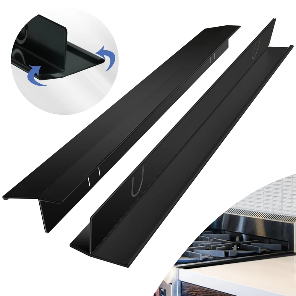 

A26F-Suitable For Evensurface 13.8- 27.6 Inch Adjustable Heatresistant Notsharp Gapfiller Easy To Clear Stove Counter Gapcover B