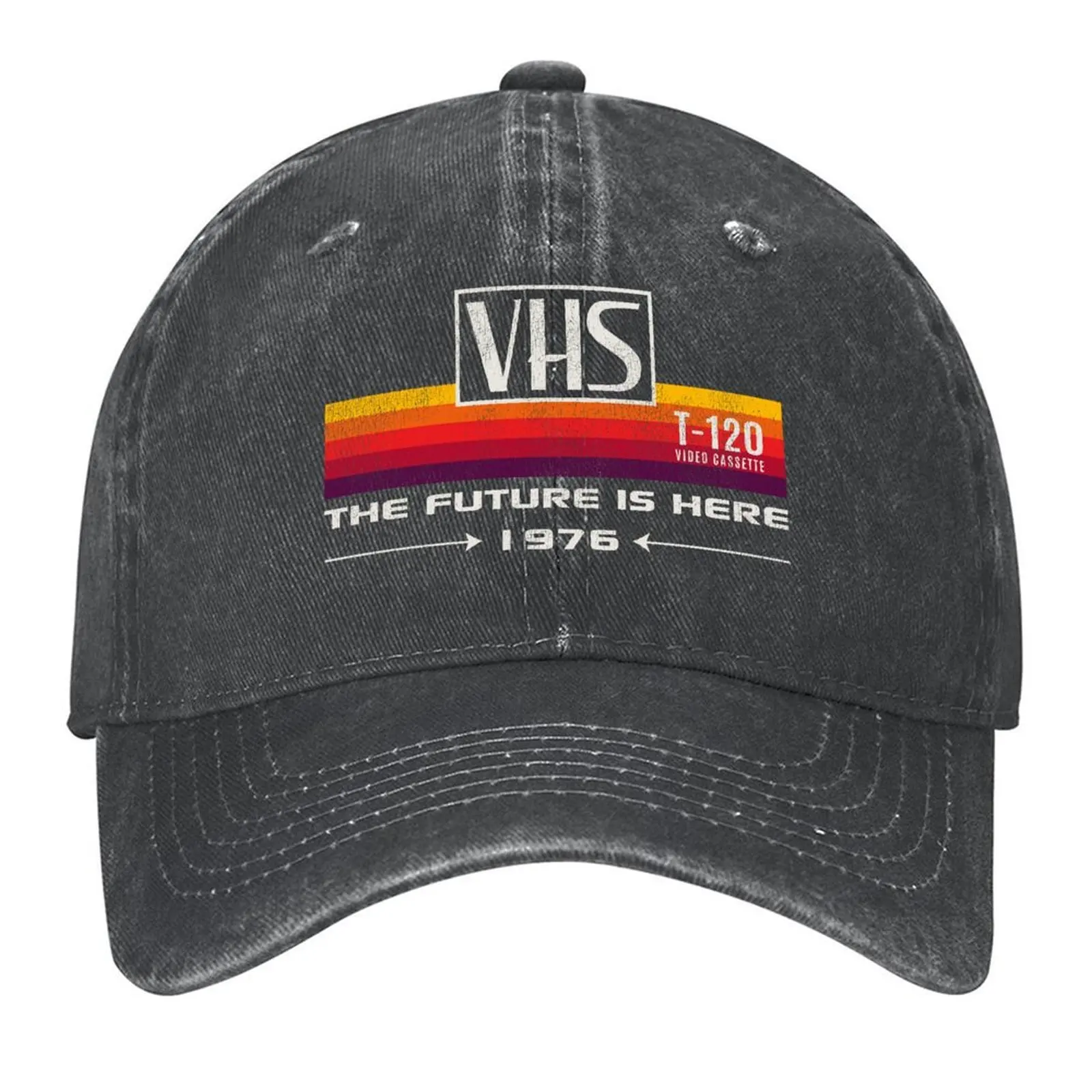 

VHS The Future Is Here 1976 Worn Out Dks Baseball Cap Golf Hat Man black party Hat Golf Cap Ladies Men's