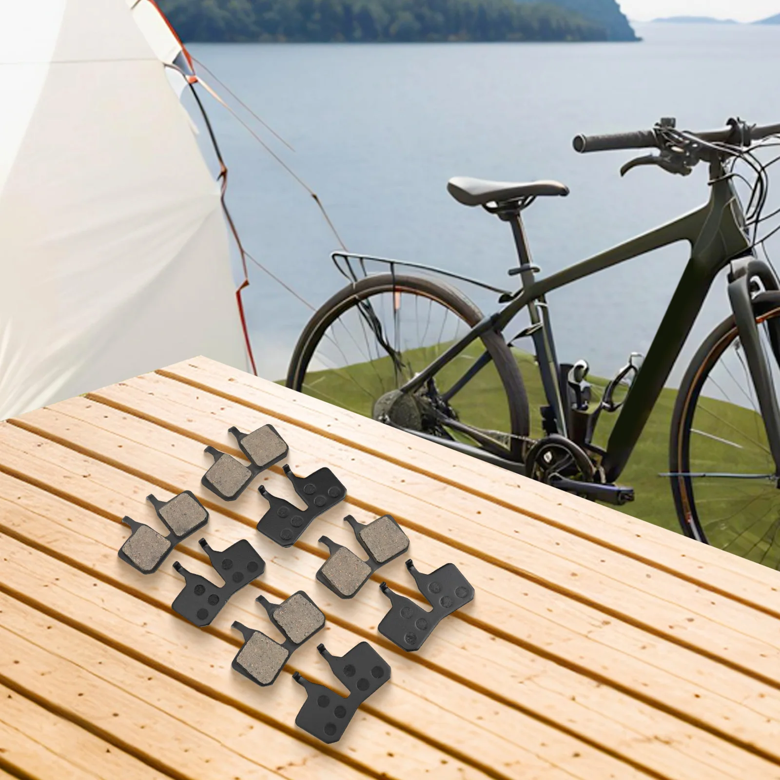 

23g Per Pair Disc Brake Pads High Performance Brake Pads 44*30mm Size Good Braking Performance Resin And Semi-metal Materials