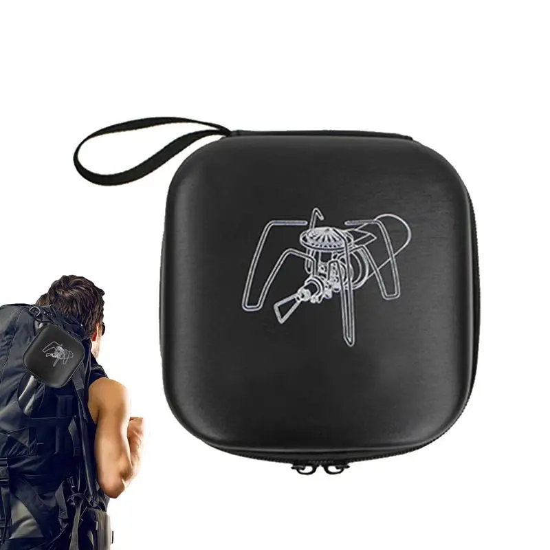 

Сумка для хранения походной печи-паука, водонепроницаемый чехол для переноски печи из ЭВА, органайзер для печи-паука с двойной молнией для аксессуаров для кемпинга