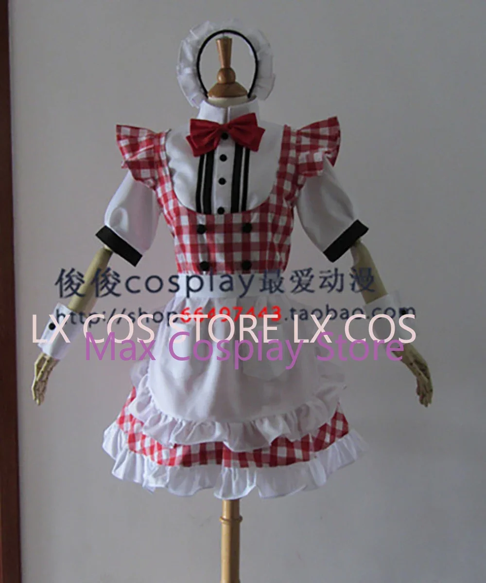 Max Game  Anne Takamaki maid Cosplay Panther Costume Custom made Dress Maid's Uniform Set cosplay Costume Any Size PF