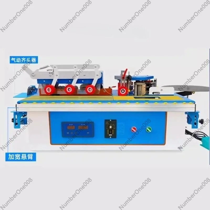 For 2000W Edge Banding machine Portable small Curved Line Home Decoration Double-sided Glue Edge Banding machine