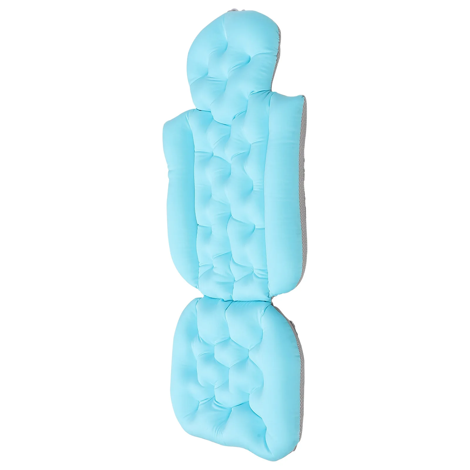 

Adult Bath Mat Non-Slip Bathtub Full Body Bathing Mesh Material Sky-Blue Bathtub Pillow Cushion Anti-Slip for Spa