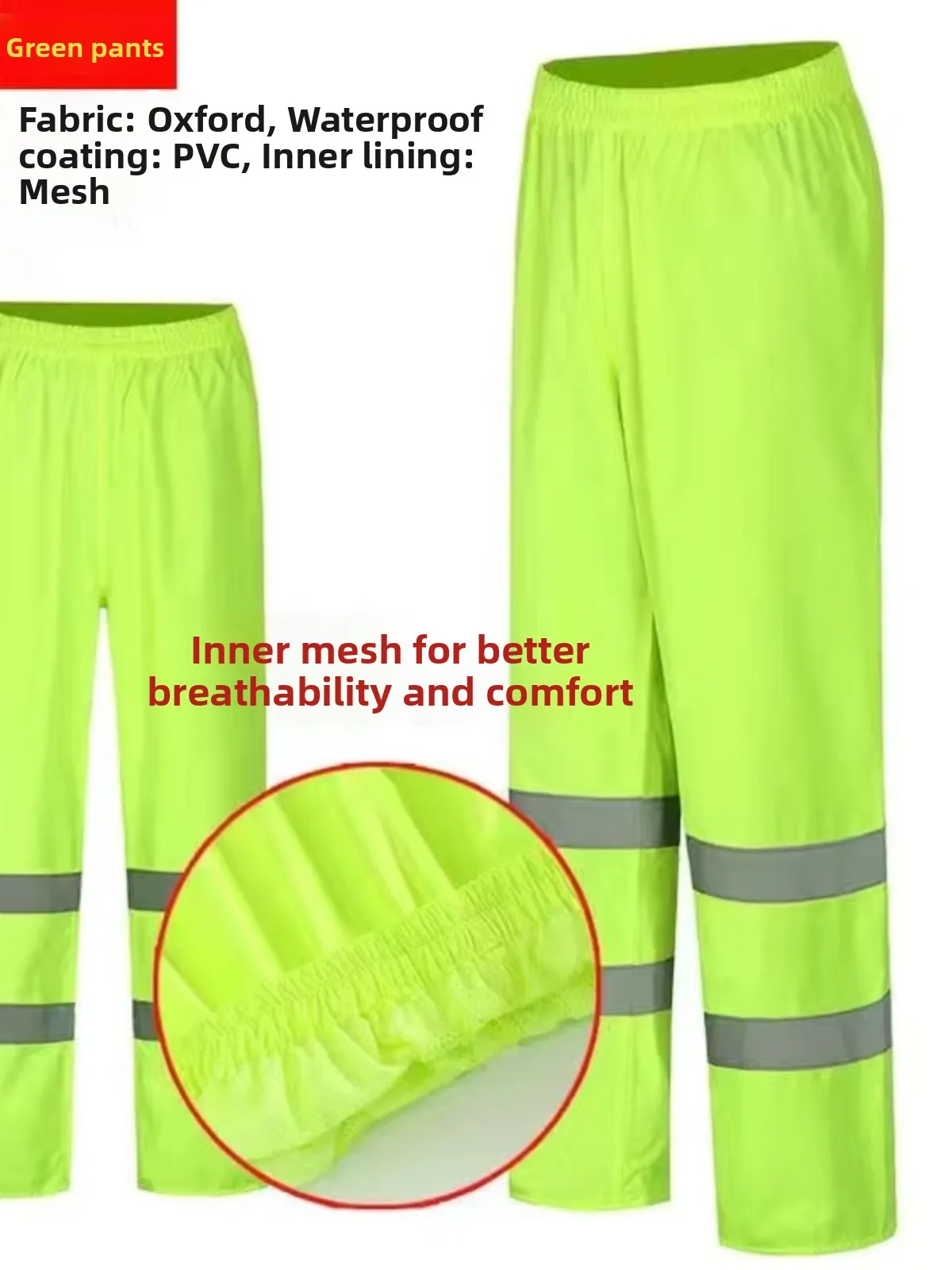 

Новый светоотражающий дождевик Sle, мужской водонепроницаемый велосипедный жилет, желтый флуоресцентный плащ из полиэфирного волокна, дождевики