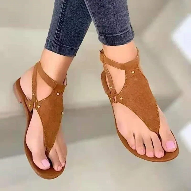 2024 Hot Sale Shoes for Women Basic Women\'s Sandals Summer Beach Flip-flop Sandals Casual Flats Shoes Fashion Gladiator Sandals