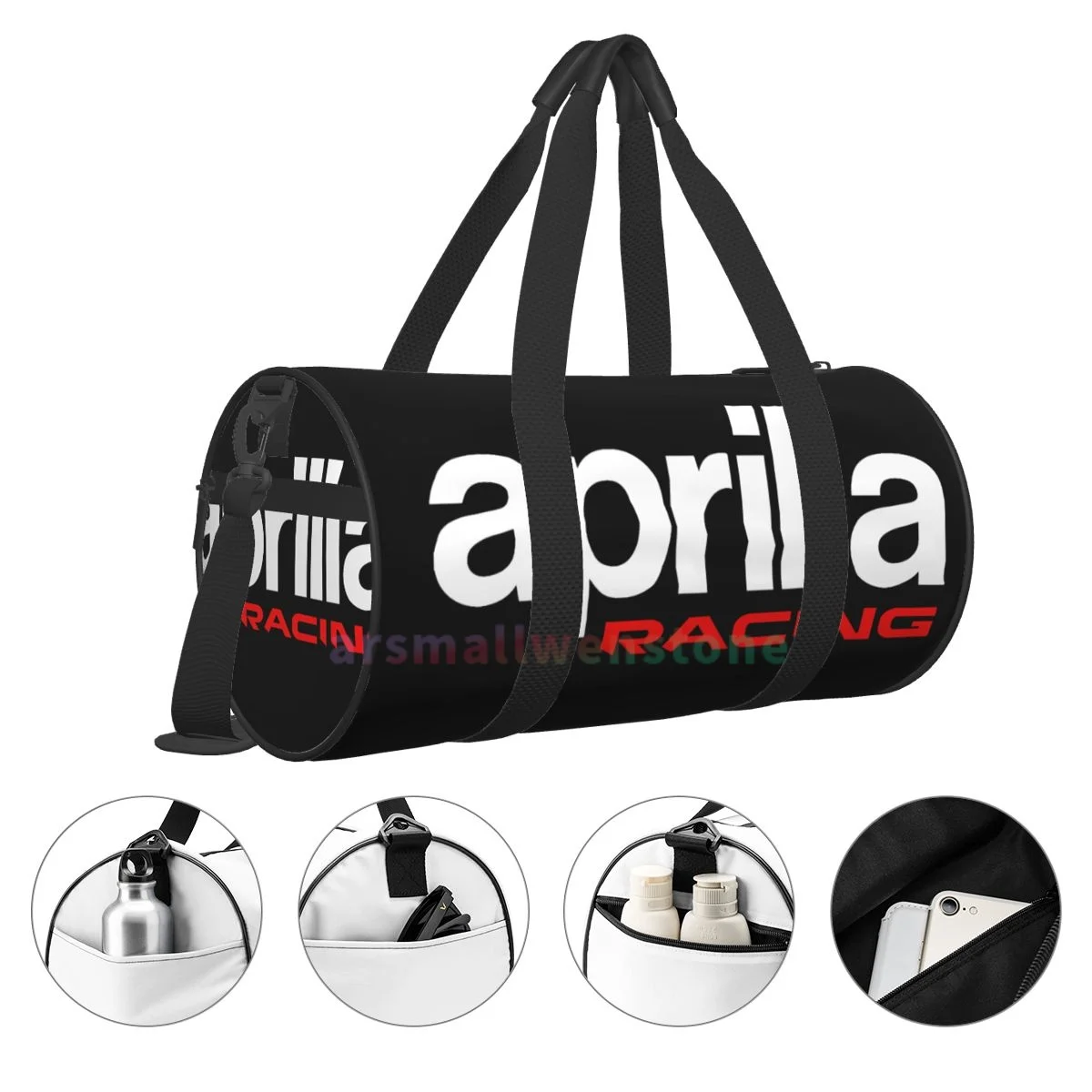 Aprilia tas Travel, tas Duffle, tas Yoga, tas tangan ransel tahan lama, tas kebugaran luar ruangan bulat