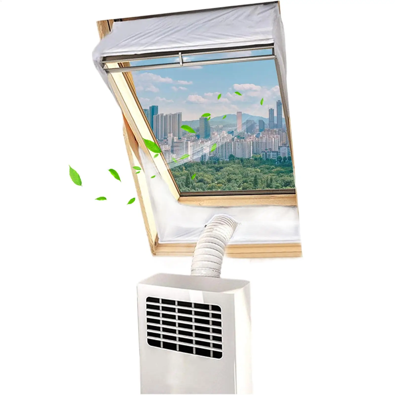 Tilt Roof Air Conditioner Window Seals Cloth Oxford Vent Hose Sealing Fabric For Inclined Window Mobile AC Exhaust Install Work