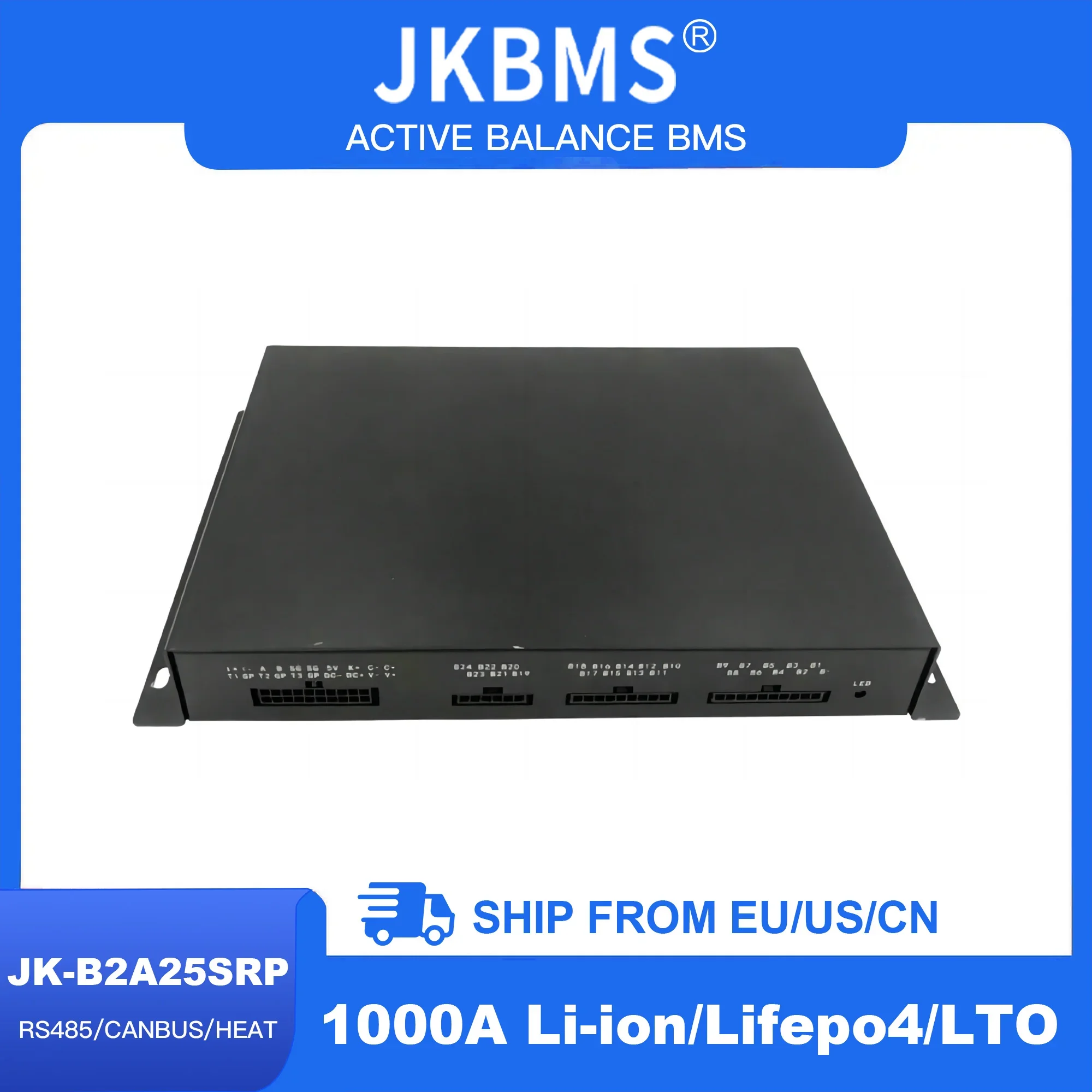 JkBMS 8S 9S 10S 12S 13S 14S 16S 17S 20S 21S 24S 25S Smart Bms 2A 1000A Balance Current Li-Ion LTO Lifepo4  1000A storage relay