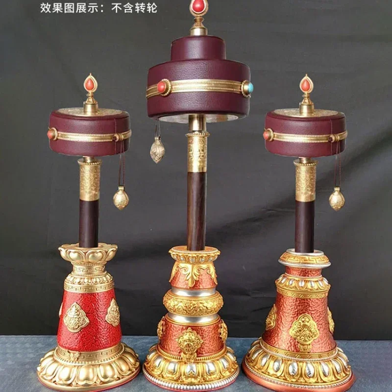 

Tibetan tantric hand wheel base college indoor household resin lotus base desktop decoration ornaments