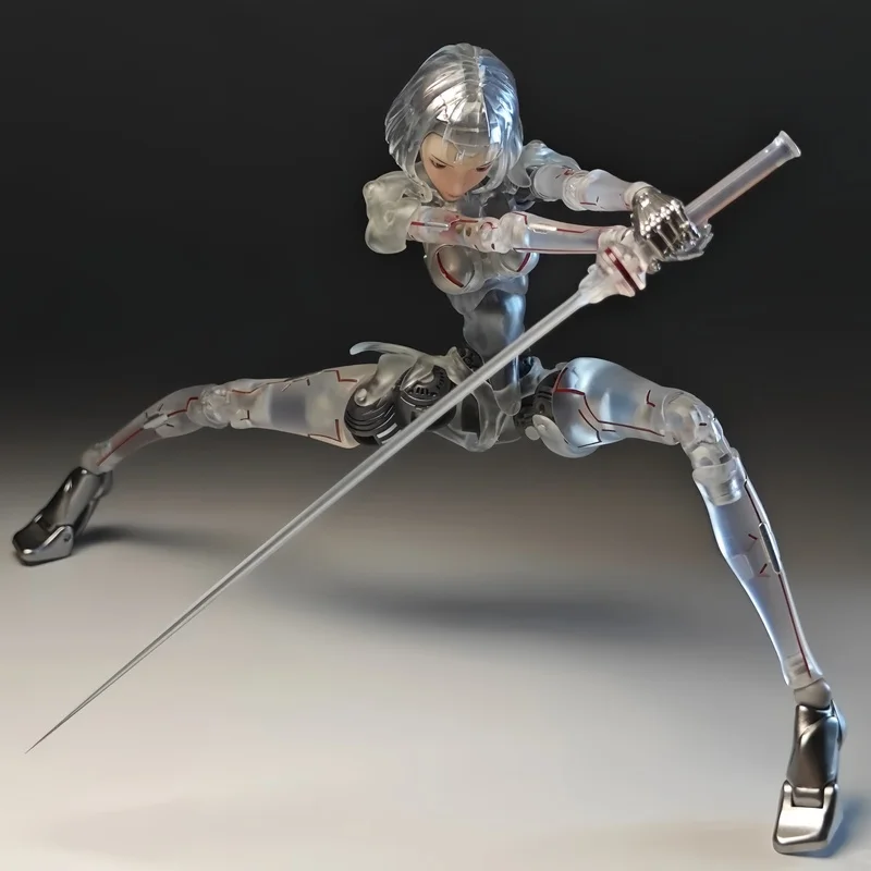 구케 1/12 스케일 여성 군인 로봇 에이전트 C1 액션 피규어 모델 투명 스켈레톤 풀 세트 6인치 컬렉션 장난감