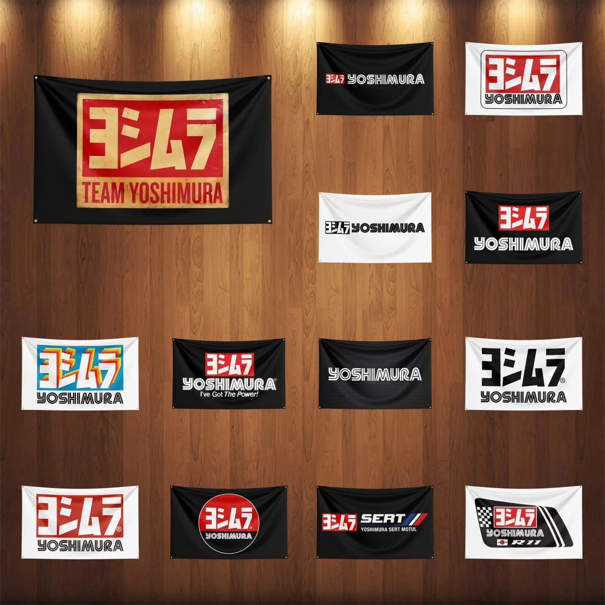 

3x5ft Y-Yoshimuras Auto Parts Flag Room Decor Flag Outdoor Decorations Flags for Rooms