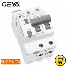 GEYA Din Rail Automatic Circuit Reclosers Mini Breaker GRD9L-R GYM9 2P MCB 6KA Smart MCB 16A 25A 40A 63A