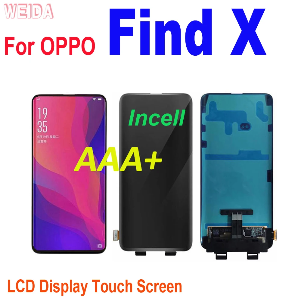 Original AMOLED LCD For OPPO Find X LCD Display Touch Screen Digitizer Assembly For OPPO FIND X Findx LCD Replacement Tools