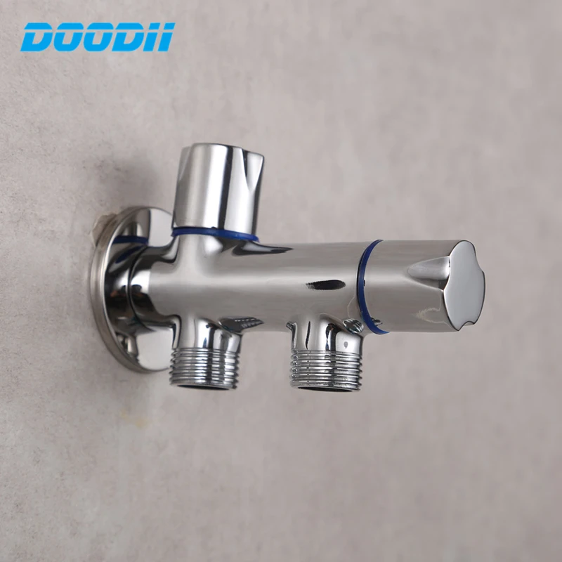 Brass Chromed Bibcock Cold Tap Washing Machine Faucet wc Bibcock Faucet Bathroom Faucet Garden Faucet Torneira De Pared DOODII