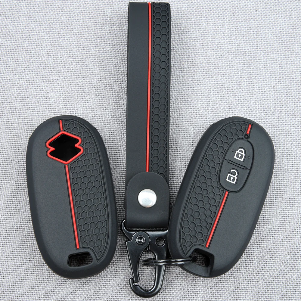 For Suzuki Wagon R Every Hustler Palette Solio Alto Lapin Spacia Remote Key Case With Swivel Clip Textured Premium Protection