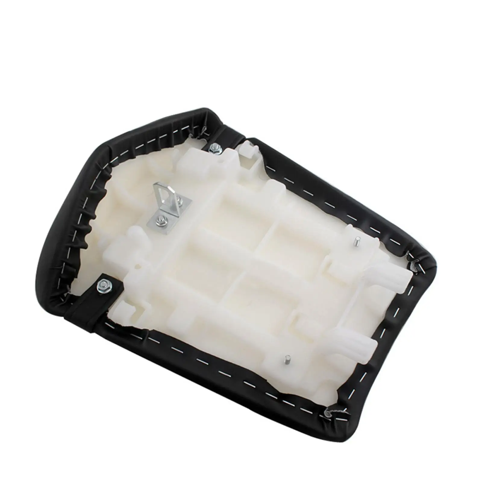 Rear Passenger Seat Black Pillion Pad PU Leather Motorcycle Cushion Soft Foam for Comfortable Touring and Custom Bikes