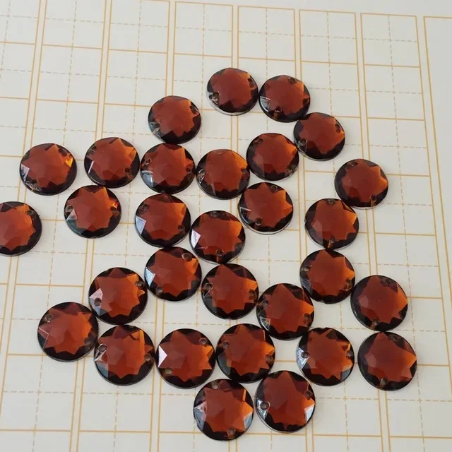 80 шт. 12 мм акриловые круглые камни и кристаллы с плоской задней частью, акриловая отделка со стразами, скрапбукинг, сделай сам, костюм, пуговица-HE51