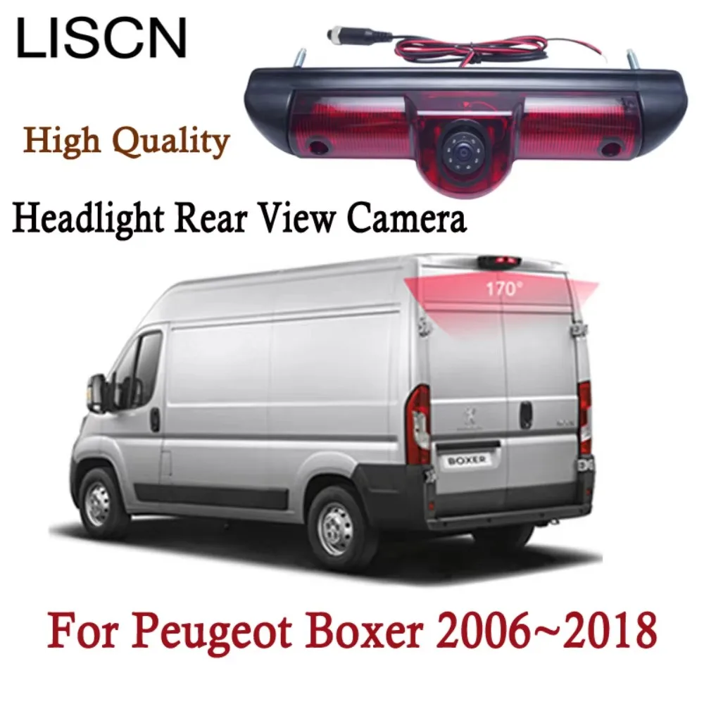For Peugeot Boxer 2006~2018 Reversing Camera CCD night vision camera/Headlight rear view camera High Quality
