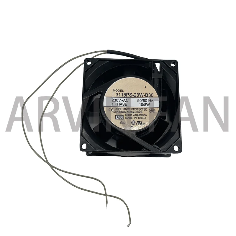 Ventilador AC de 80 mm 8 cm 3115PS-23W-B30 8038 230 V Ventilador de resfriamento de armários com estrutura de alumínio resistente a altas temperaturas