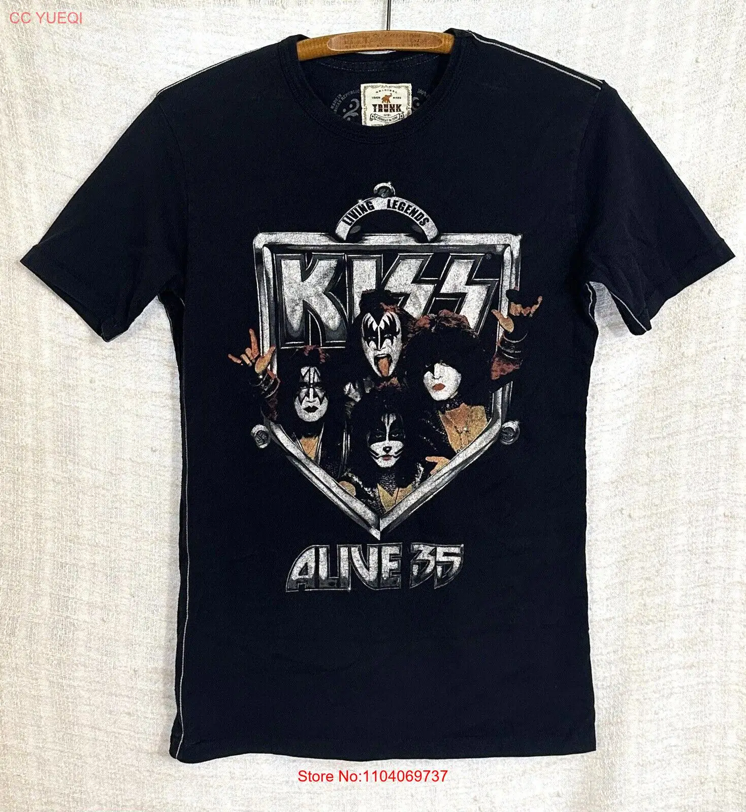 KISS Living Legends Limited Edition Men's Small Trunk Ltd Black S/S T-Shirt Tee