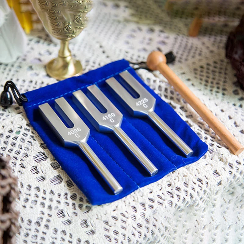 

4096/4160/4225 Tuning Fork Sets Schumann Resonance Tuning Forks Set Sound Healing Meditation Professional Percussion Instruments